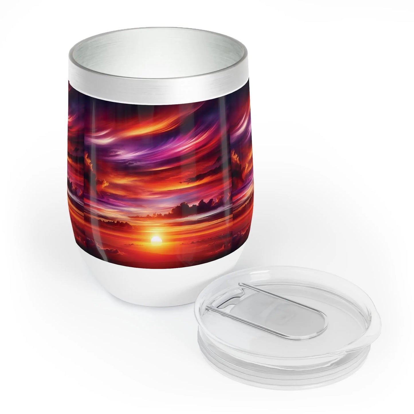 Chill Sunset Wine Tumbler Printify