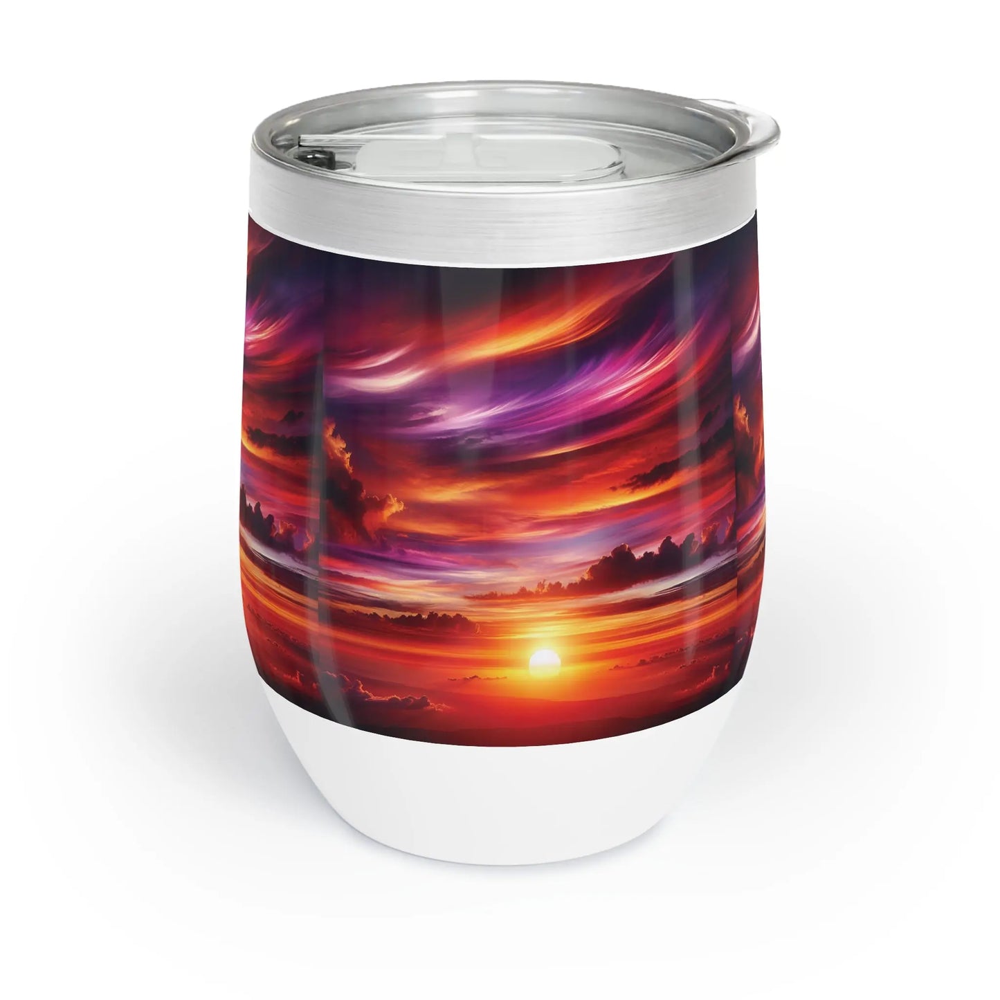 Chill Sunset Wine Tumbler Printify