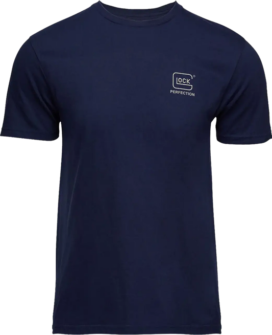 GLOCK STRONG SHORT SLEEVE T SHIRT NAVY X-LARGE Glock