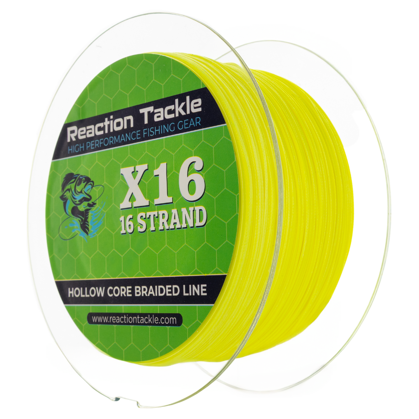 Reaction Tackle Hollow Core - 16 Strand Braided Fishing Line Reaction Tackle