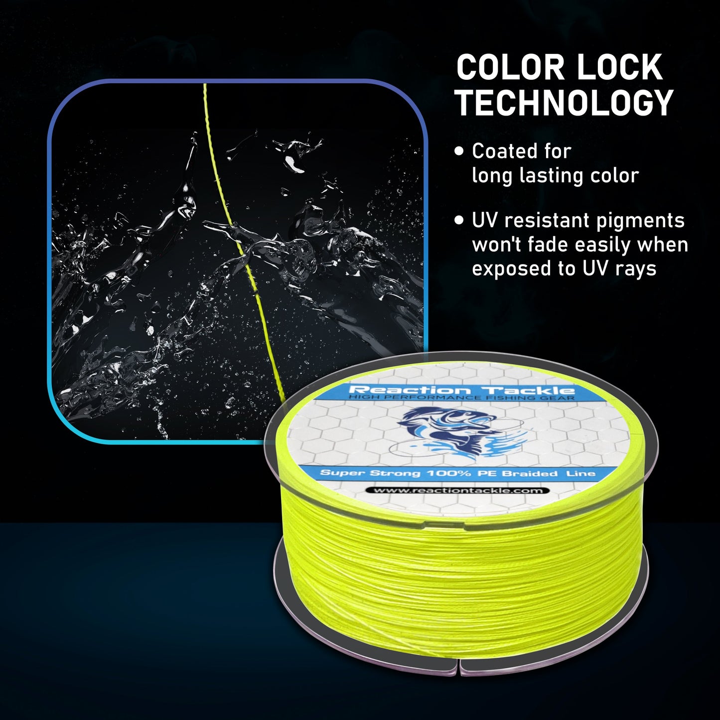 Reaction Tackle Braided Fishing Line - Sea Blue Reaction Tackle