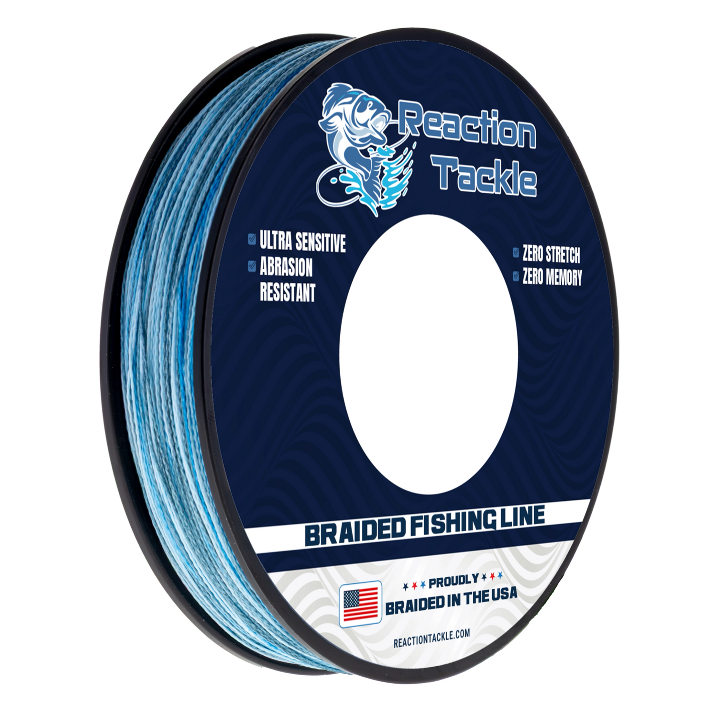 Reaction Tackle BRAIDED IN THE USA Fishing Line- 4X- NEW Reaction Tackle