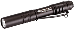 STREAMLIGHT MICROSTREAM LIGHT LED BLACK W/POCKET CLIP Streamlight