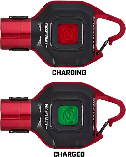STREAMLIGHT POCKET MATE USB EDC LIGHT W/POCKET CLIP RED Streamlight
