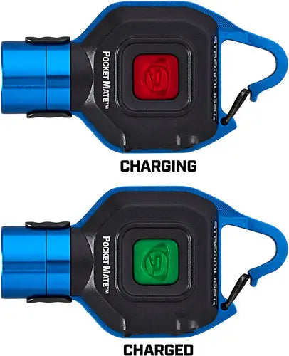 STREAMLIGHT POCKET MATE USB EDC LIGHT W/POCKET CLIP BLUE Streamlight