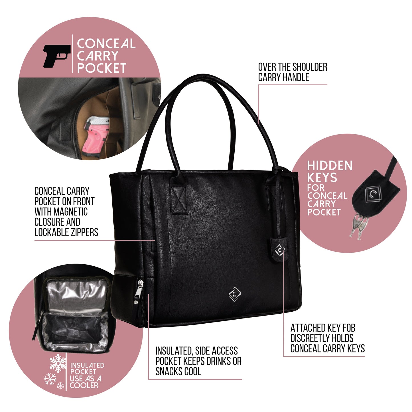 Cosmic Concealed Carry Tote Girls with Guns Clothing