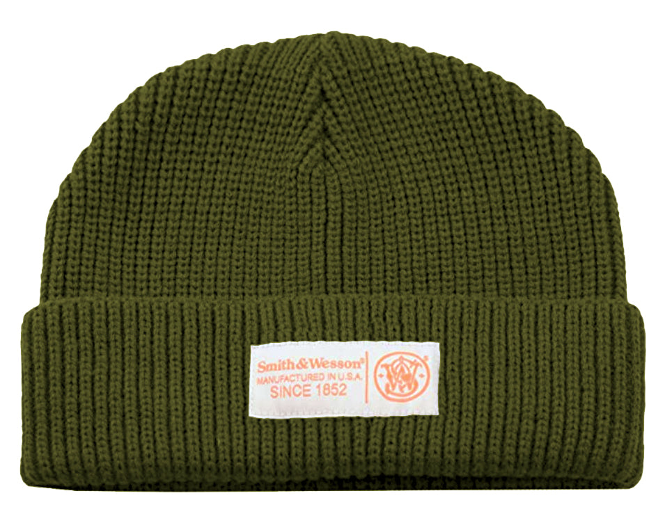 Smith & Wesson® Military Green Rib Knit Beanie