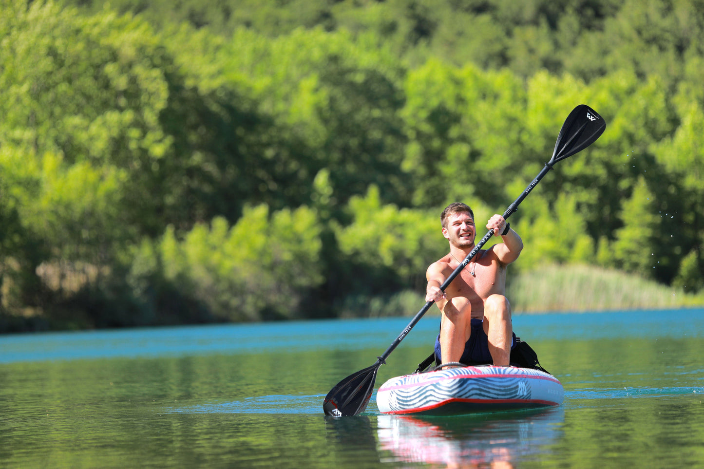 Aqua Marina DUAL-TECH 2-in-I Aluminum iSUP & Kayak Paddle (3-4 sections)