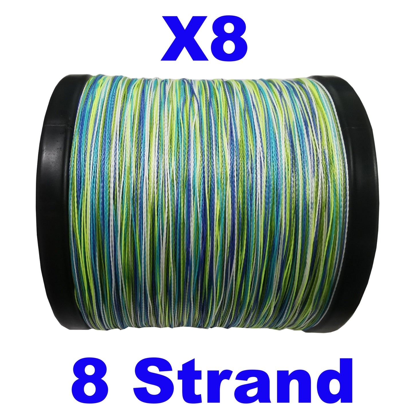 Reaction Tackle X8 Braided Fishing Line- Aqua Camo 8 Strand Reaction Tackle