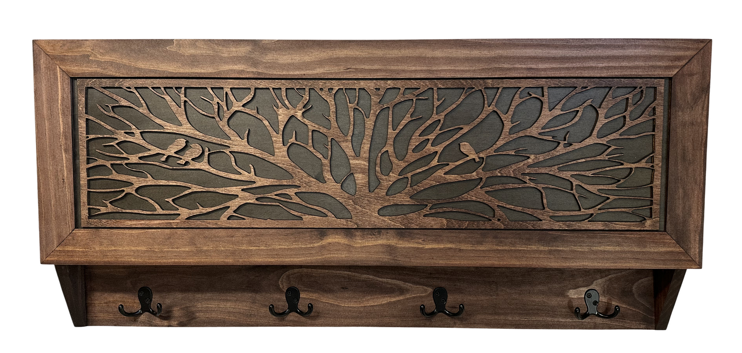 Coat Rack Hidden Gun Storage - Tree of Life Bellewood Designs