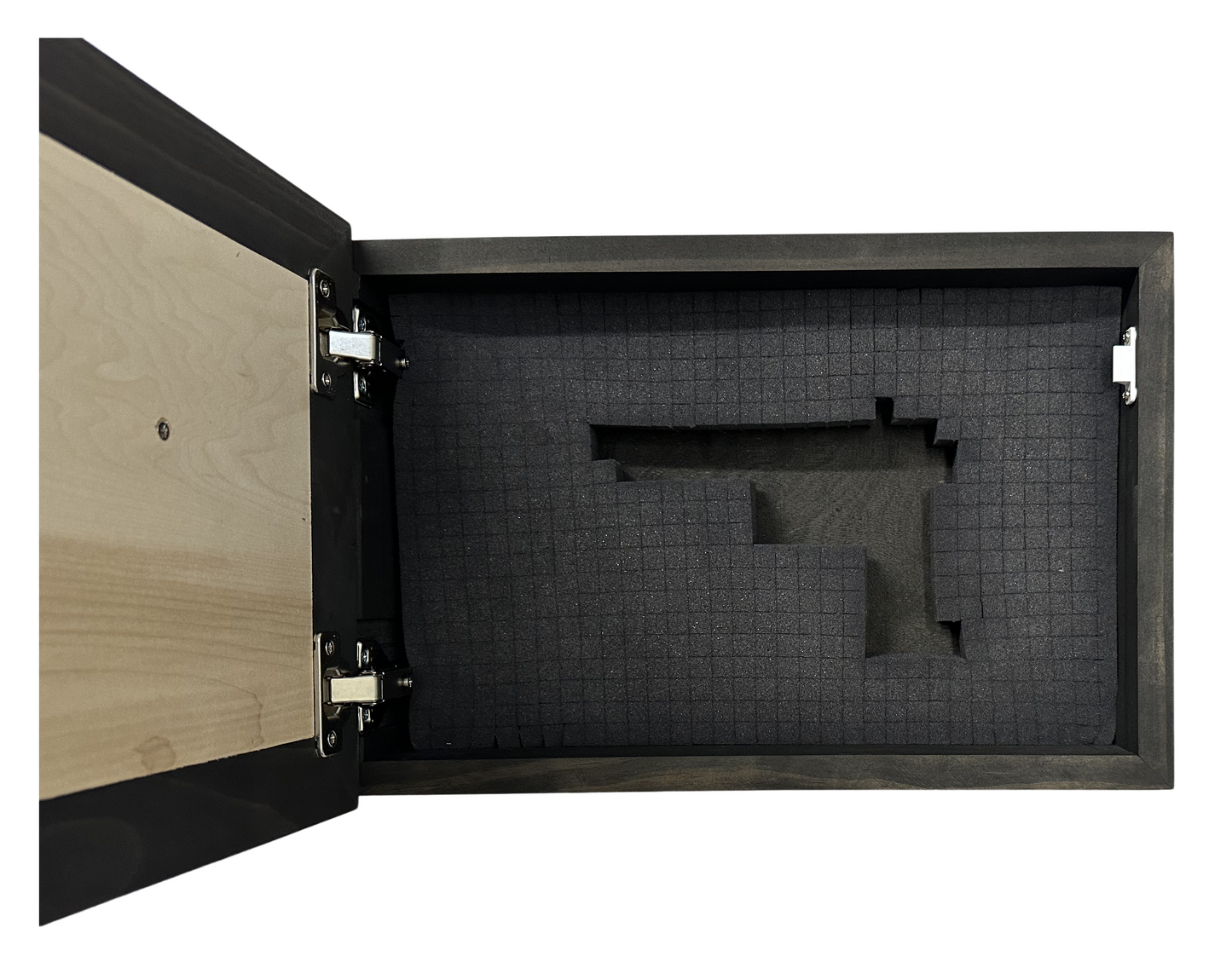 Hidden Black Bear Wall-Mounted Gun Cabinet – Safe Hidden Storage for Firearms Bellewood Designs