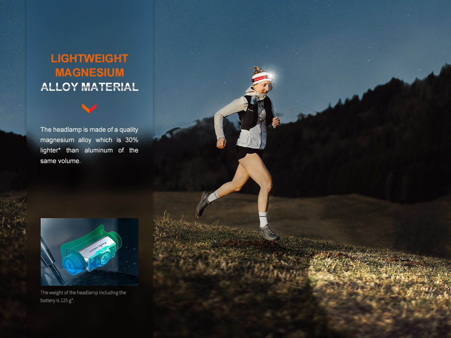 Fenix HM62-T Lightweight Trail Running Headlamp Fenix Store