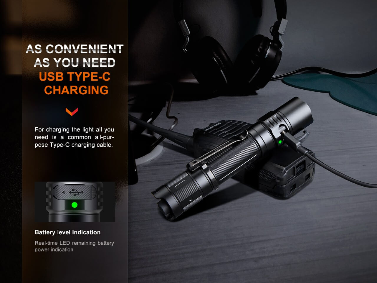 Fenix PD35R Compact Rechargeable Tactical Flashlight Fenix Store