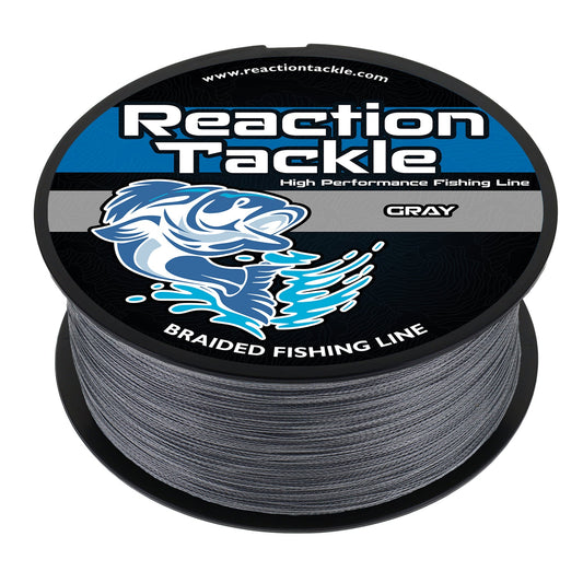 Reaction Tackle Braided Fishing Line - Gray Reaction Tackle