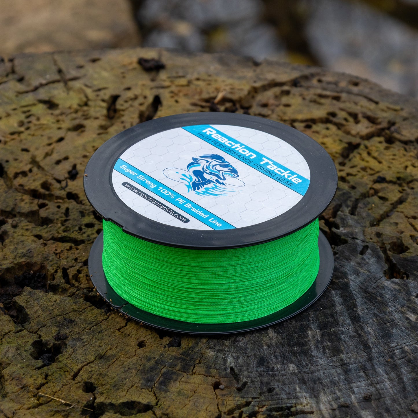 Reaction Tackle Braided Fishing Line - Hi-Vis Green Reaction Tackle