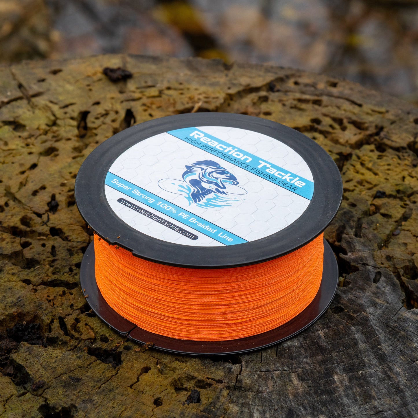 Reaction Tackle Braided Fishing Line - Hi-Vis Orange Reaction Tackle