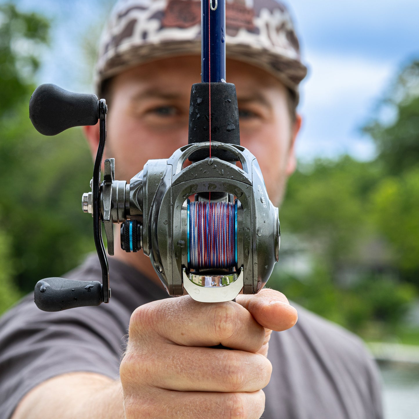 Reaction Tackle Braided Fishing Line - USA Camo Reaction Tackle