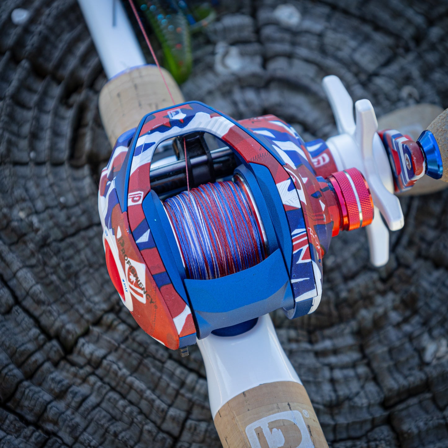 Reaction Tackle Braided Fishing Line - USA Camo Reaction Tackle