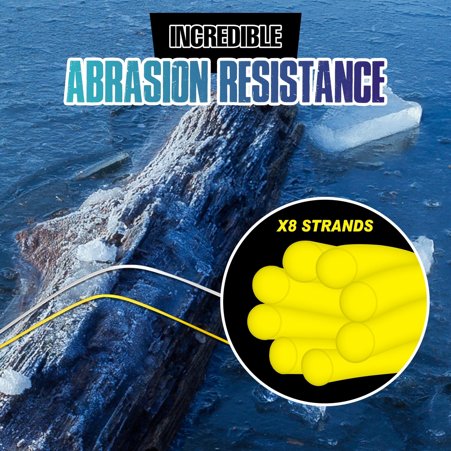 Reaction Tackle Ice Fishing Braided line - 8 Strand Reaction Tackle