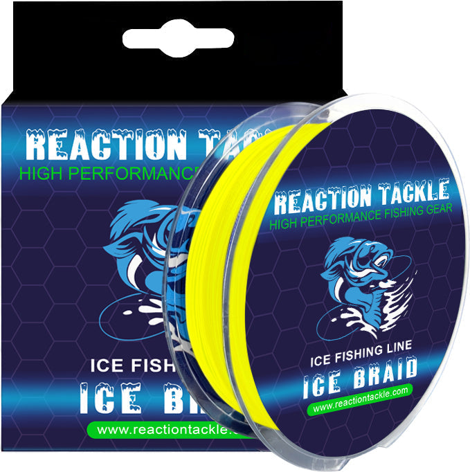 Reaction Tackle Ice Fishing Braided line - 8 Strand Reaction Tackle