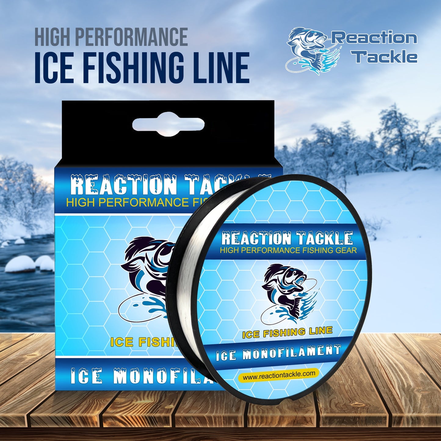 Reaction Tackle ICE Monofilament Fishing Line Reaction Tackle