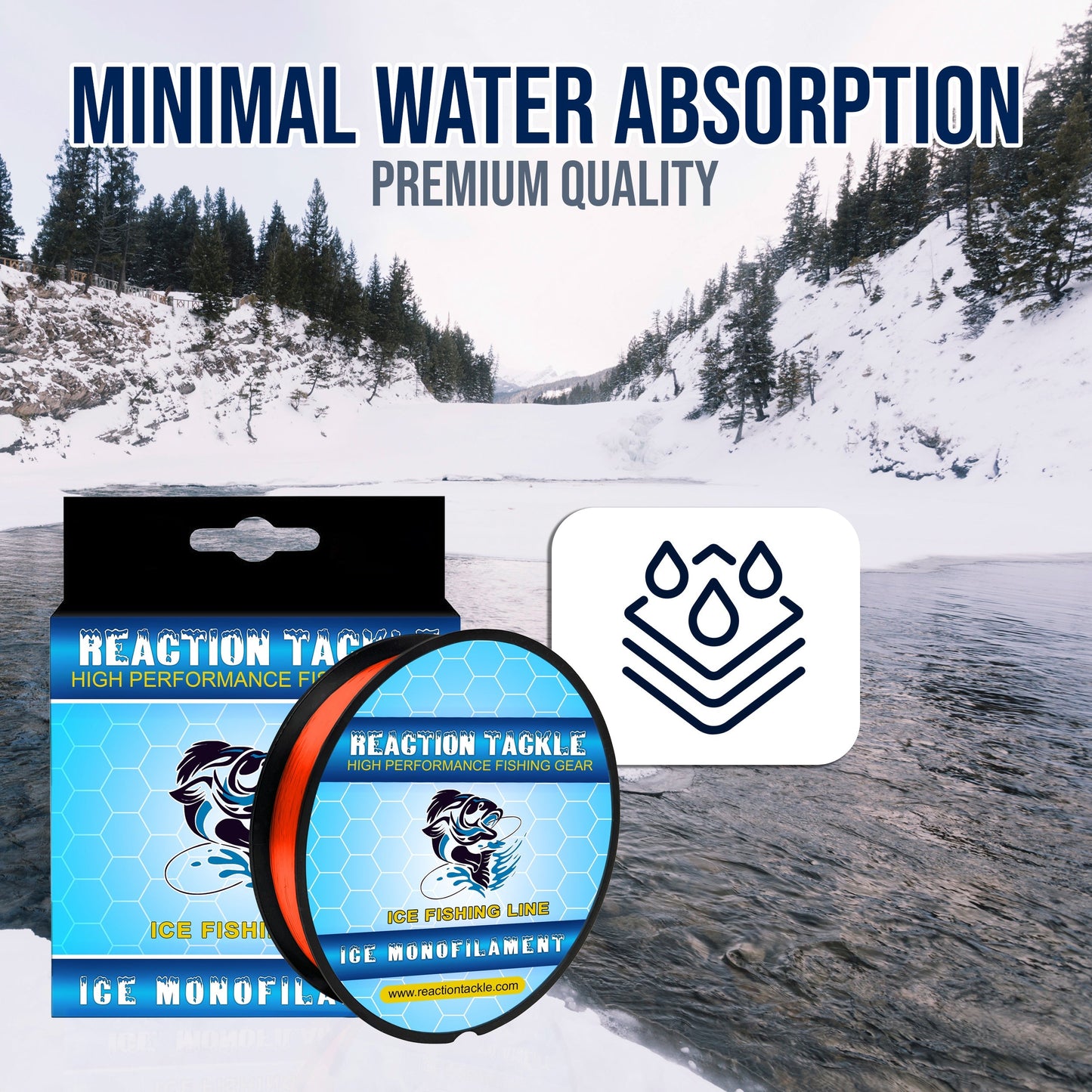 Reaction Tackle ICE Monofilament Fishing Line Reaction Tackle