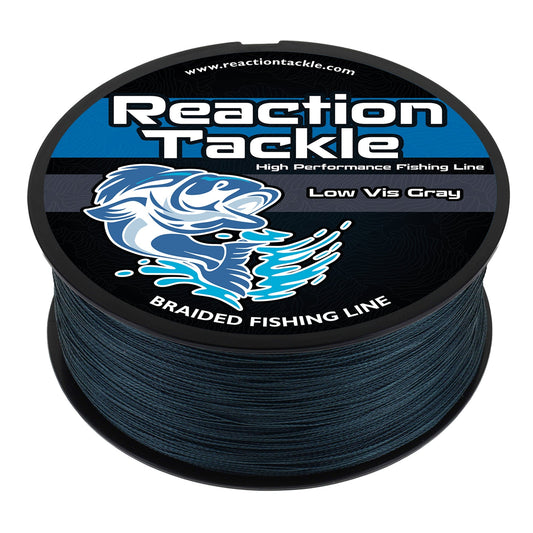 Reaction Tackle Braided Fishing Line - Low-Vis Gray Reaction Tackle