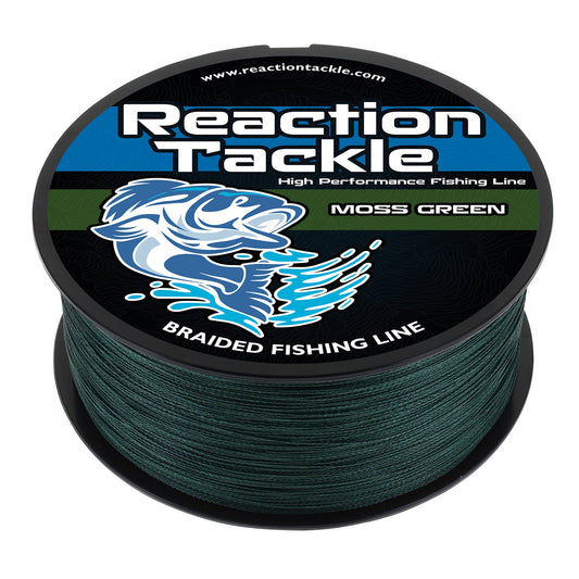 Reaction Tackle Braided Fishing Line - Moss Green Reaction Tackle
