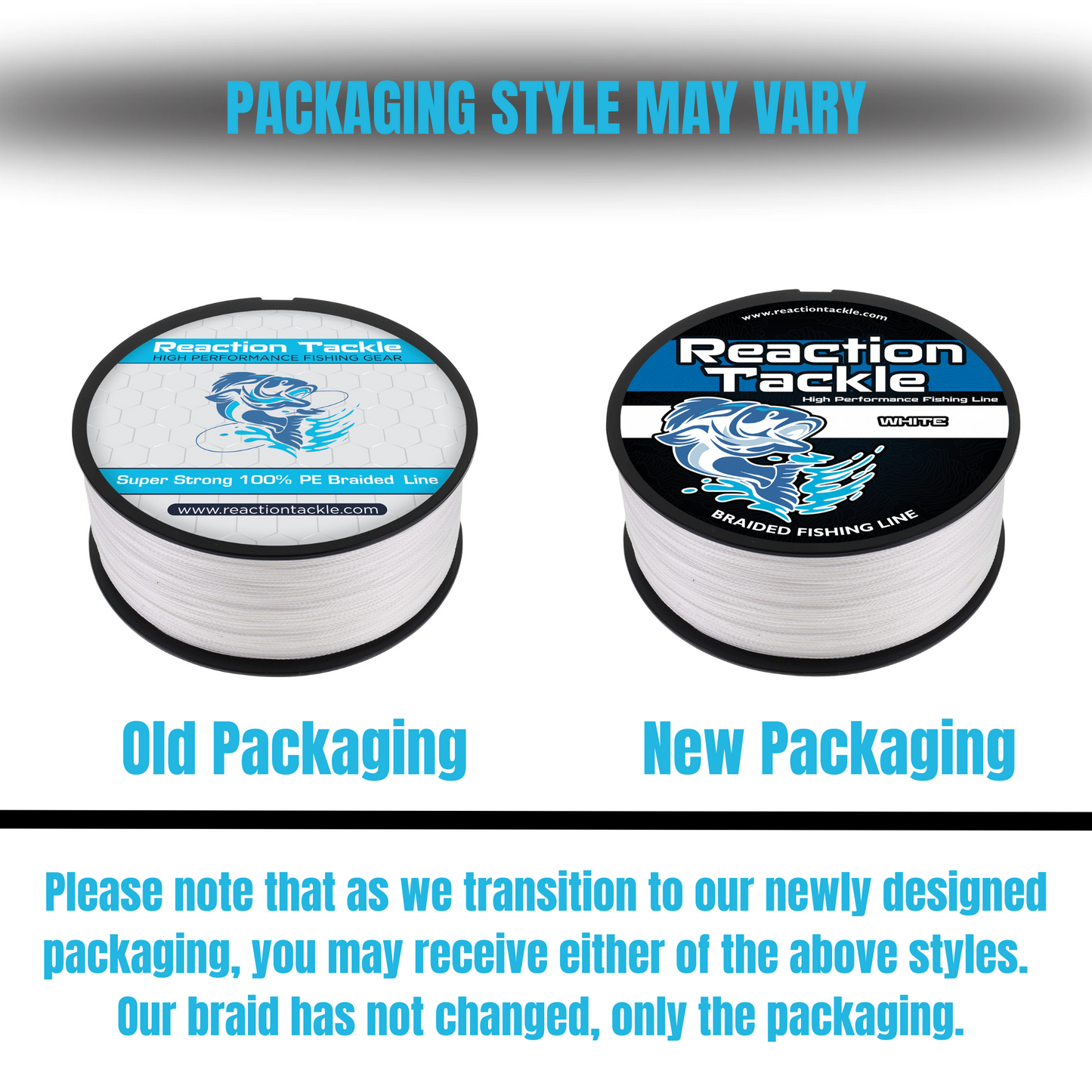 Reaction Tackle X8 Braided Fishing Line - Blue Camo 8 Strand Reaction Tackle