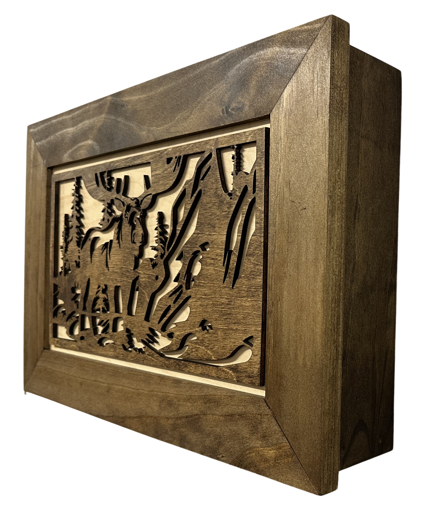 Concealed Moose Wall-Mounted Gun Cabinet – Secure Hidden Storage for Firearms Bellewood Designs