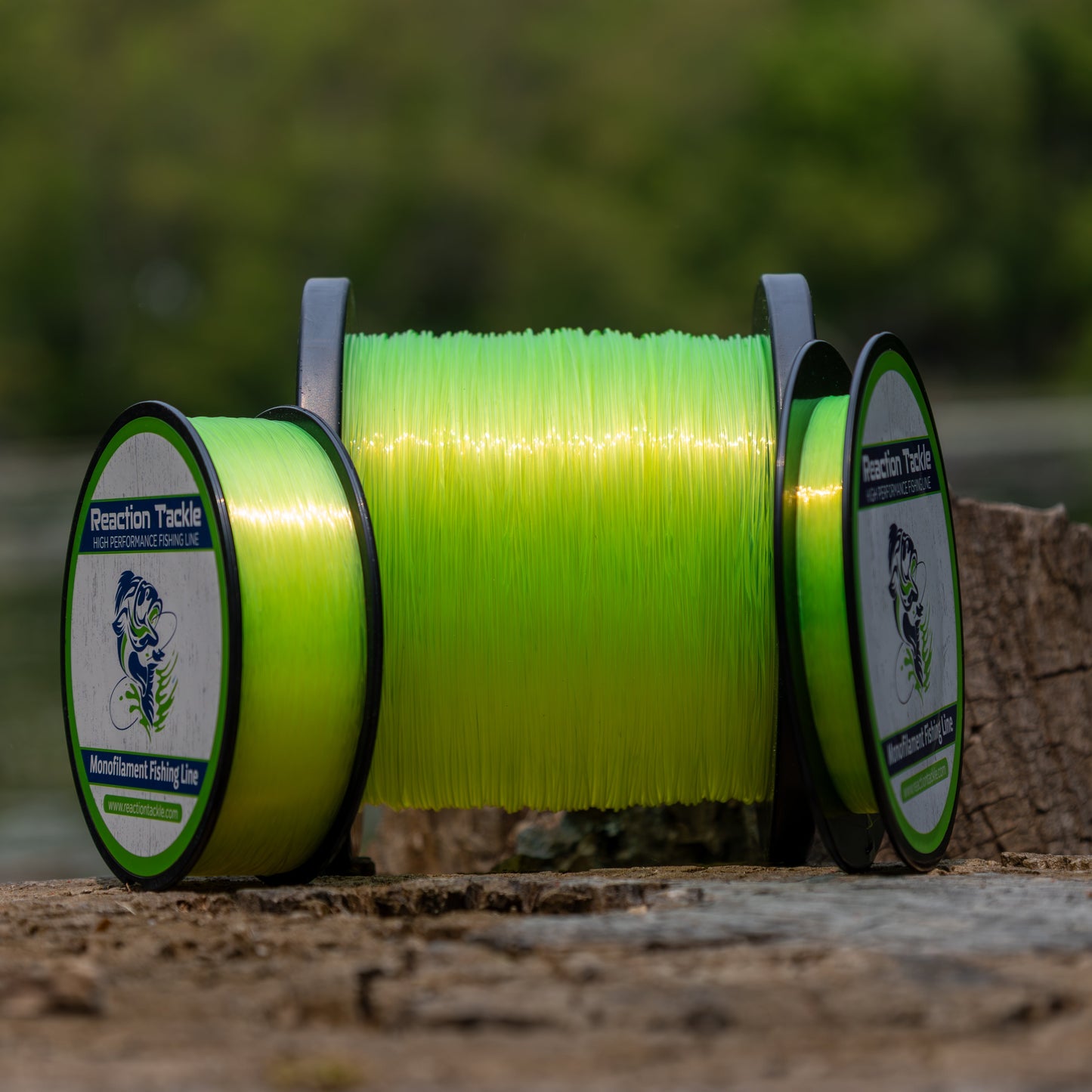 Reaction Tackle Nylon Monofilament Fishing Line - 1 Pound Jumbo Spools Reaction Tackle