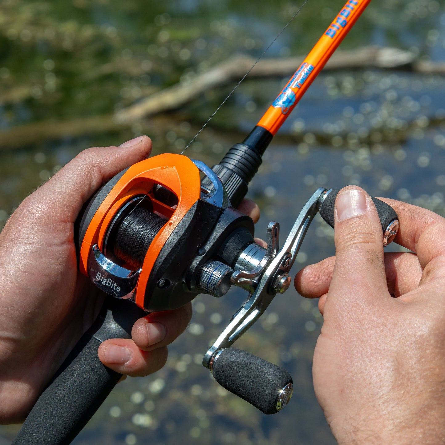 Reaction Tackle Fishing Rod and Baitcasting Reel Combo - Big Bite - NEW Reaction Tackle