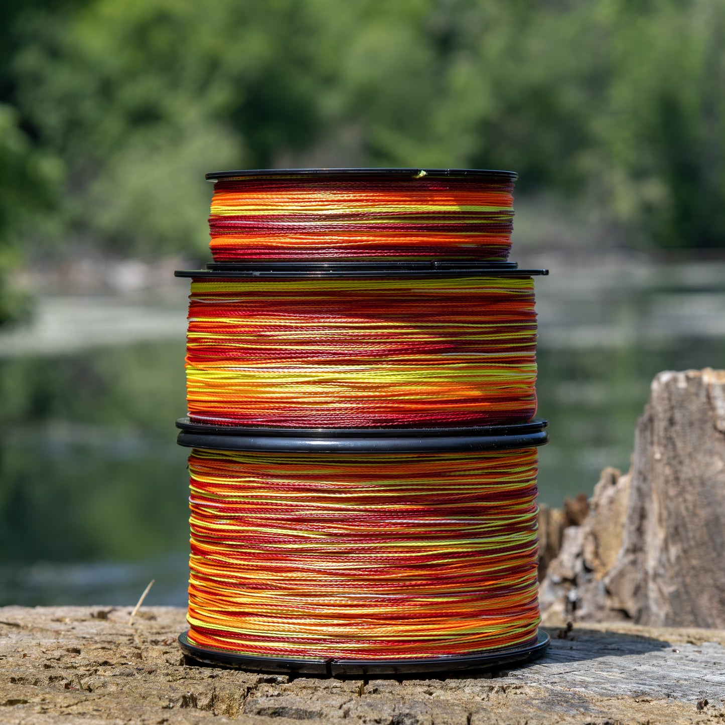 Reaction Tackle Braided Fishing Line - Fire Camo - NEW Reaction Tackle
