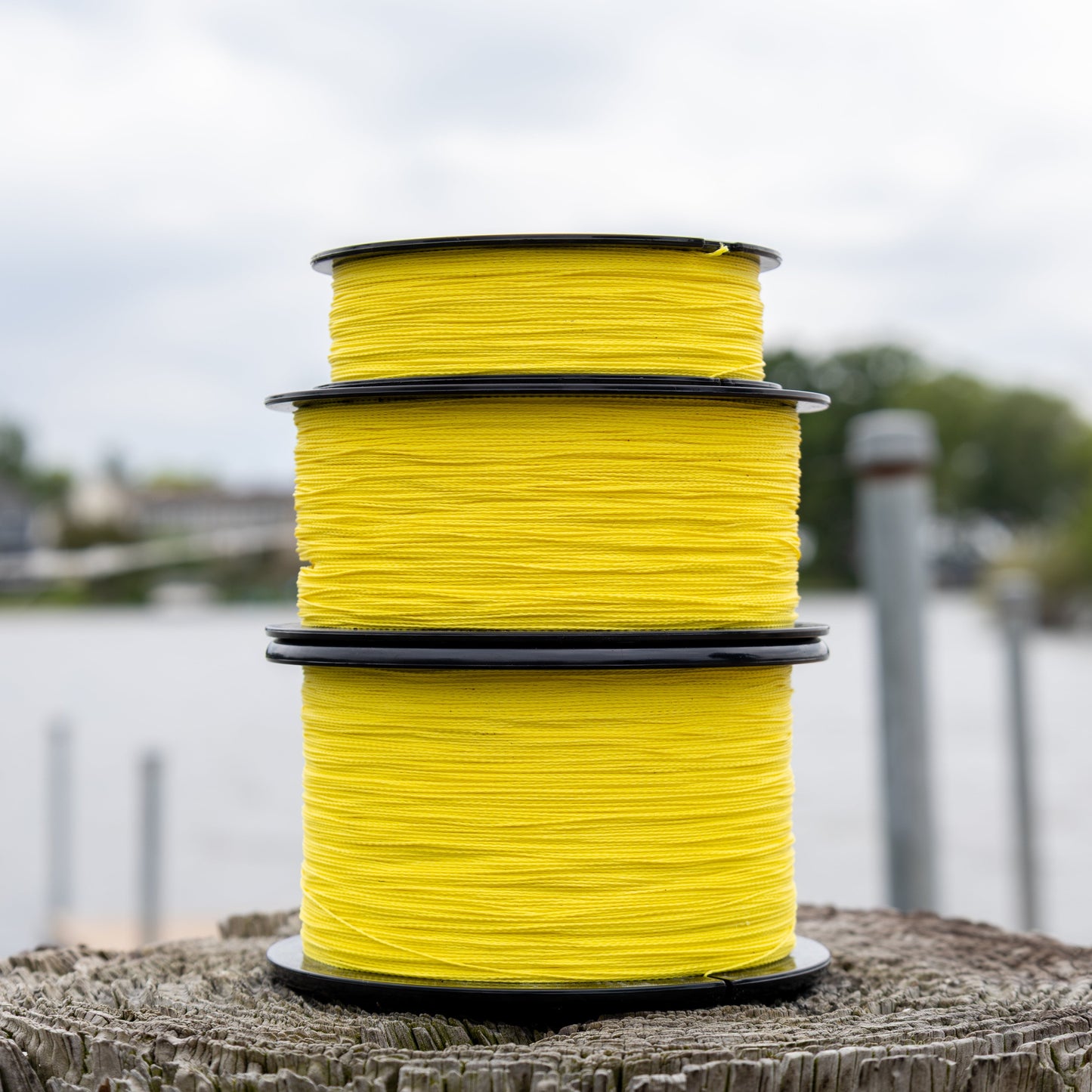 Reaction Tackle Braided Fishing Line - NO FADE Yellow - NEW Reaction Tackle