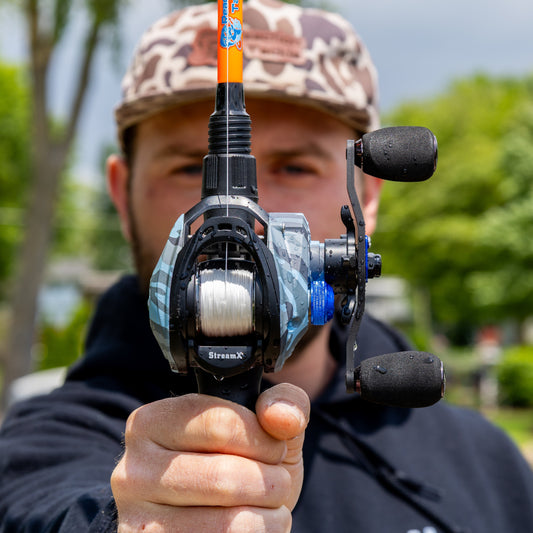Reaction Tackle Baitcasting Fishing Reel- StreamX Edition- 7.5:1 gear ratio - NEW Reaction Tackle