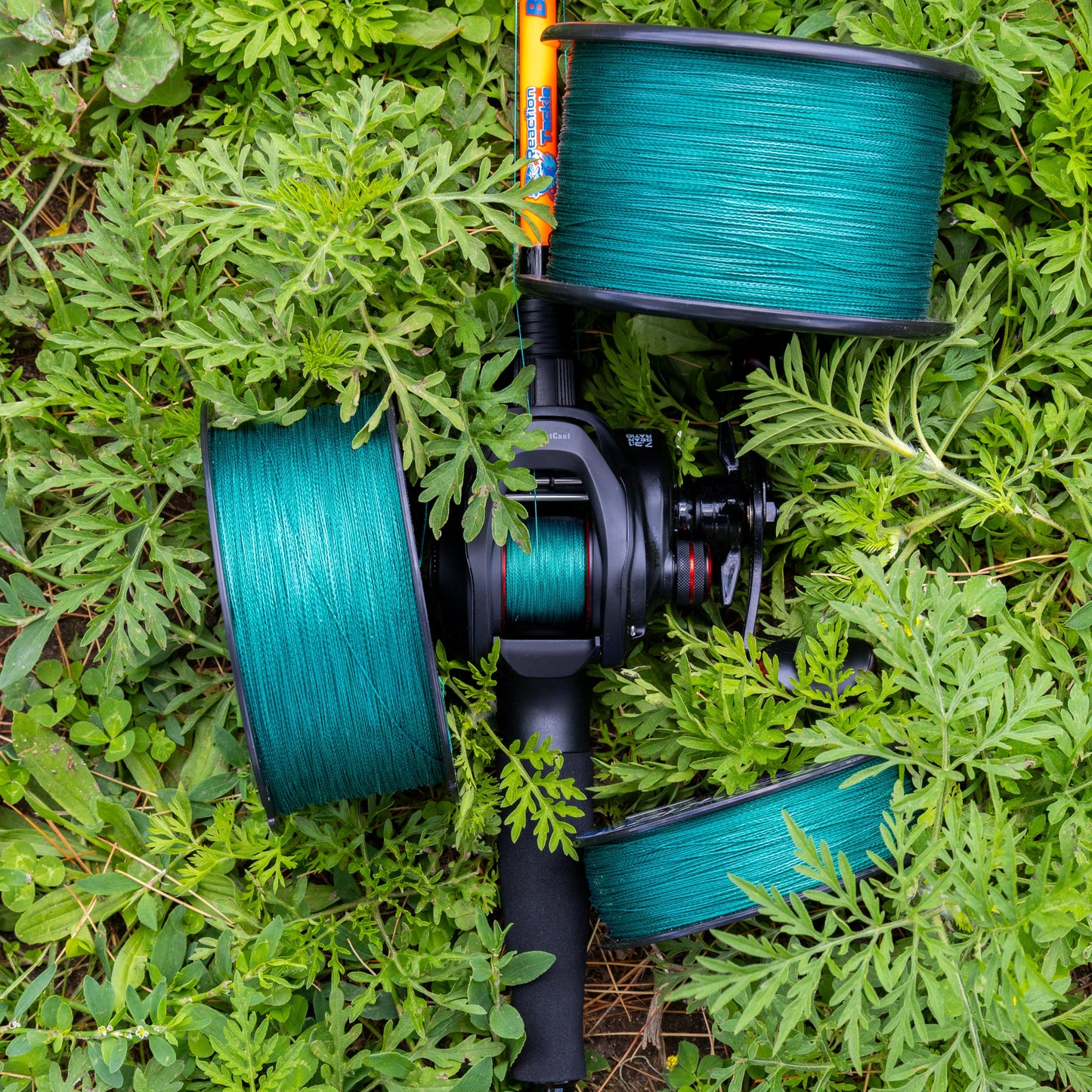 Reaction Tackle Braided Fishing Line - NO FADE Moss Green - NEW Reaction Tackle