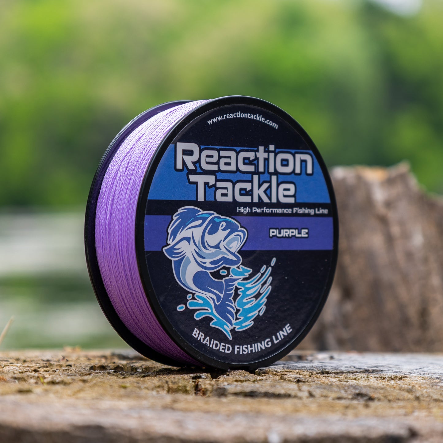 Reaction Tackle Braided Fishing Line - Purple - NEW Reaction Tackle