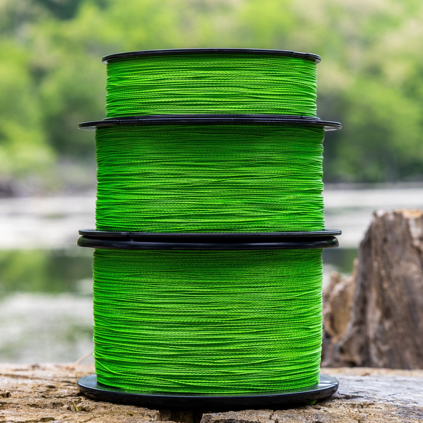 Reaction Tackle Braided Fishing Line - NO FADE Hi Vis Green - NEW Reaction Tackle