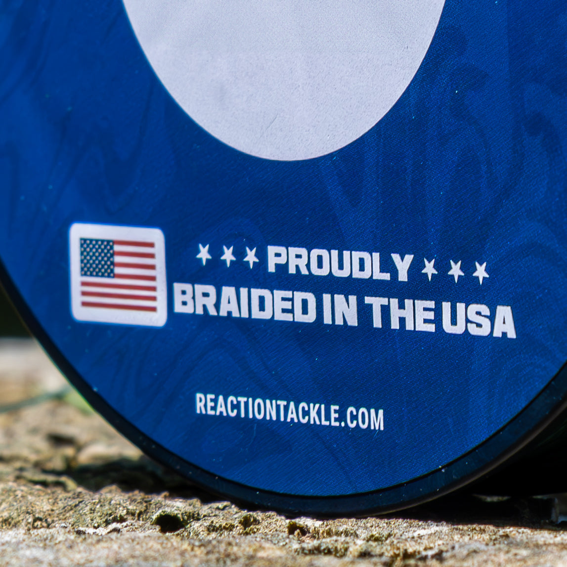 Reaction Tackle BRAIDED IN THE USA Fishing Line- 8X- NEW Reaction Tackle