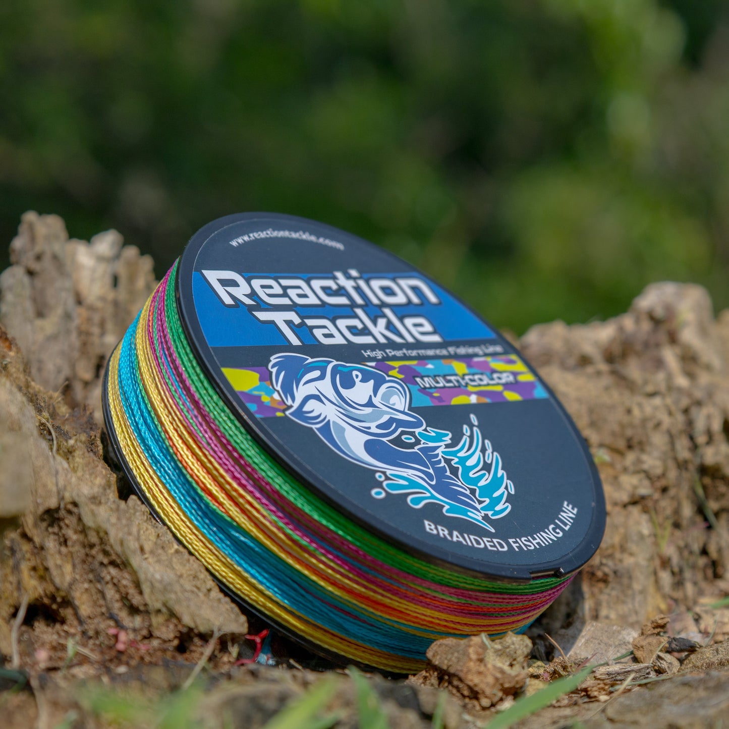 Reaction Tackle Braided Fishing Line - Multi-Color Reaction Tackle