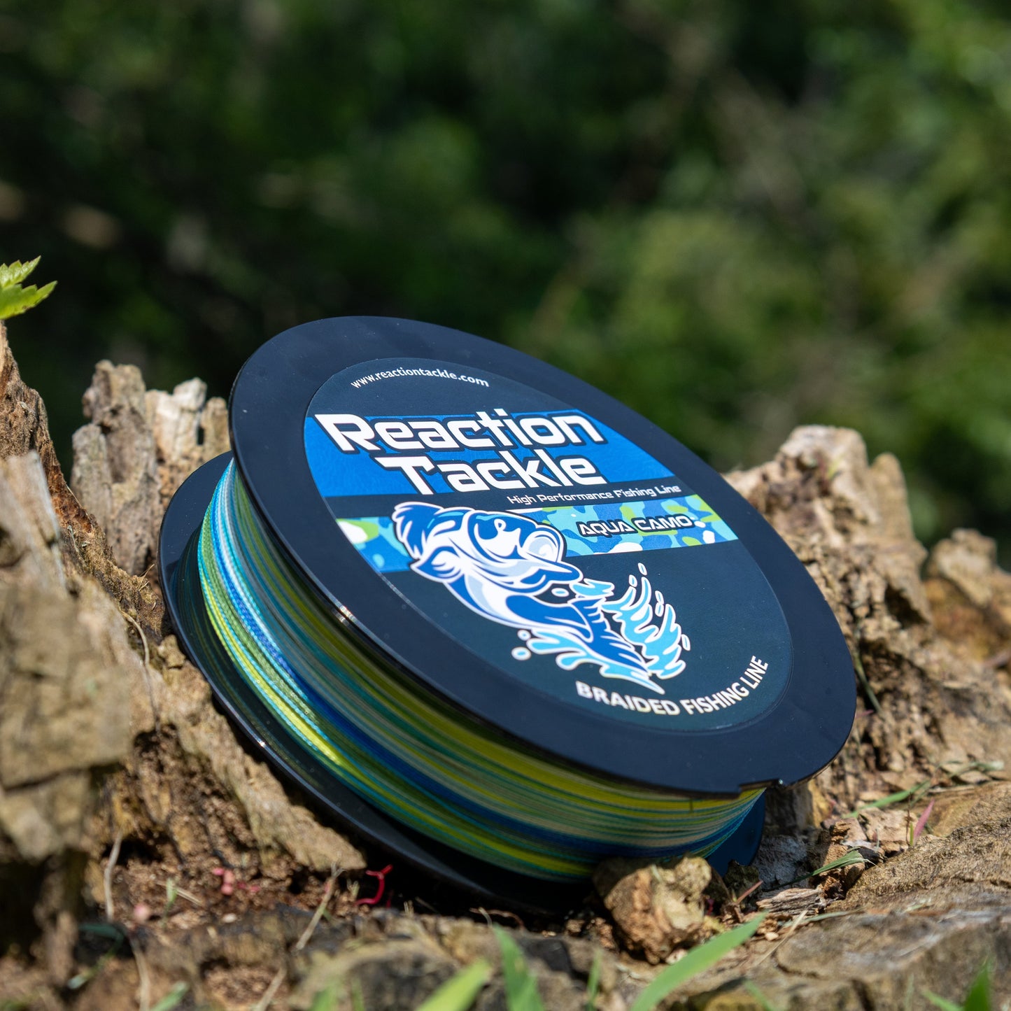 Reaction Tackle Braided Fishing Line - Aqua Camo Reaction Tackle