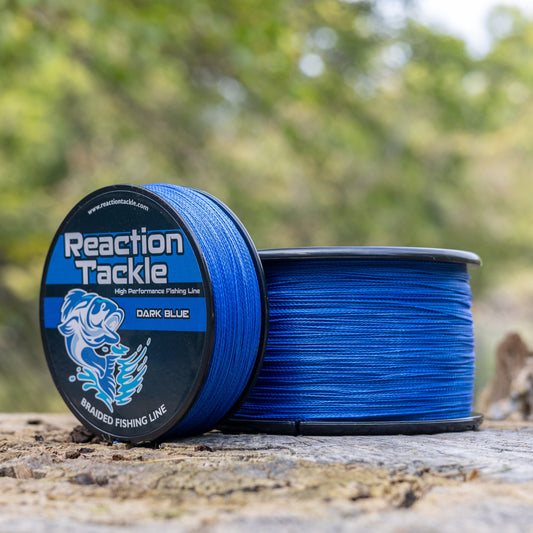 Reaction Tackle Braided Fishing Line - Dark Blue Reaction Tackle