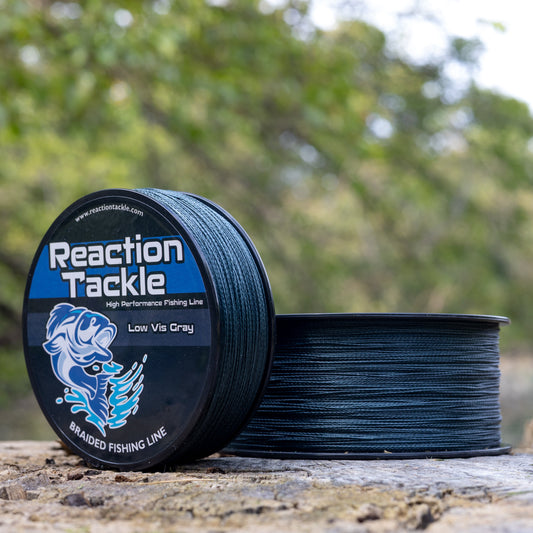 Reaction Tackle Braided Fishing Line - Low-Vis Gray Reaction Tackle