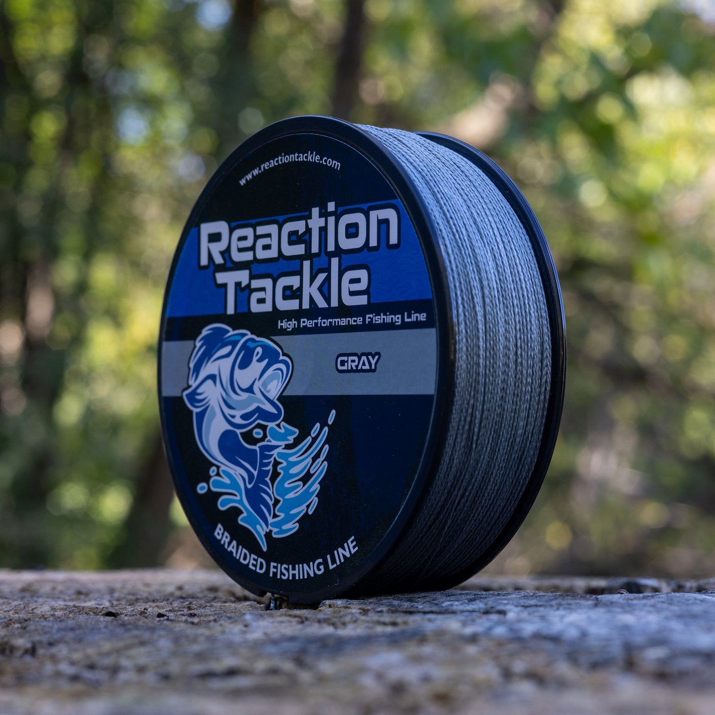 Reaction Tackle Braided Fishing Line - Gray Reaction Tackle