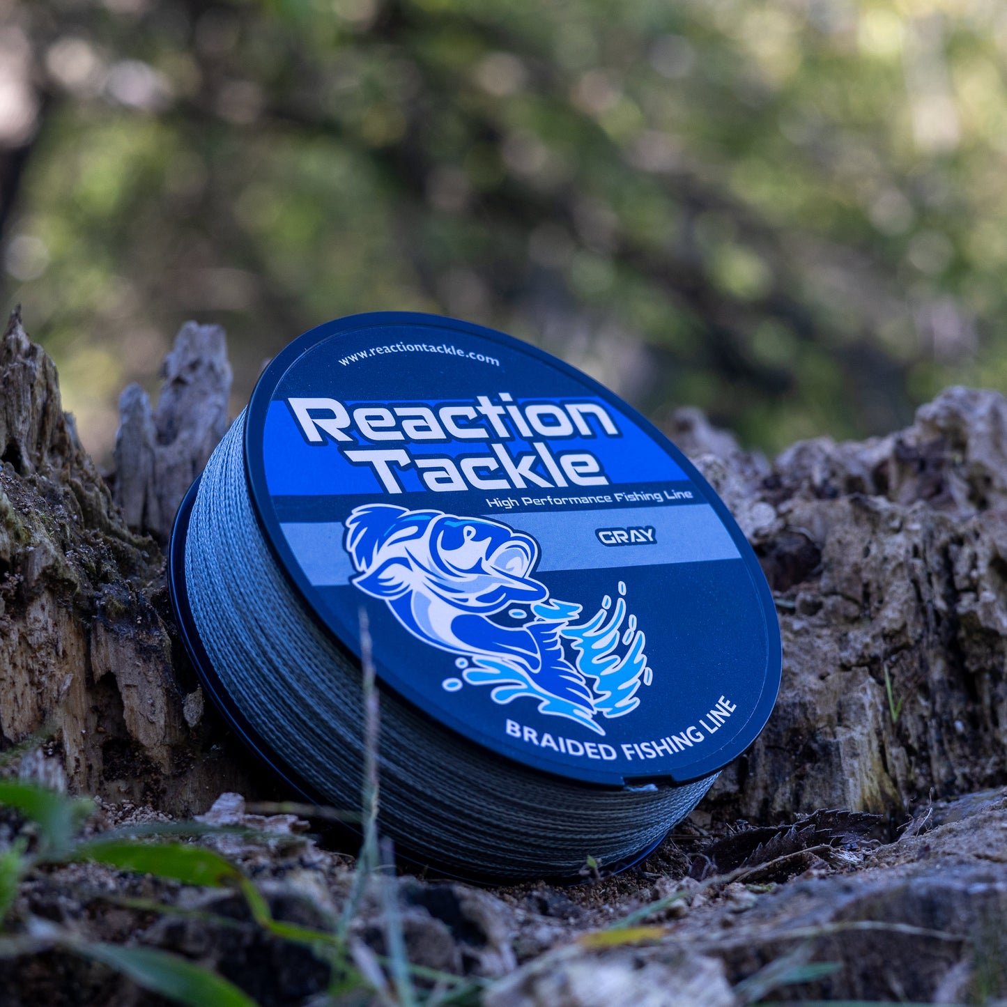 Reaction Tackle Braided Fishing Line - Gray Reaction Tackle