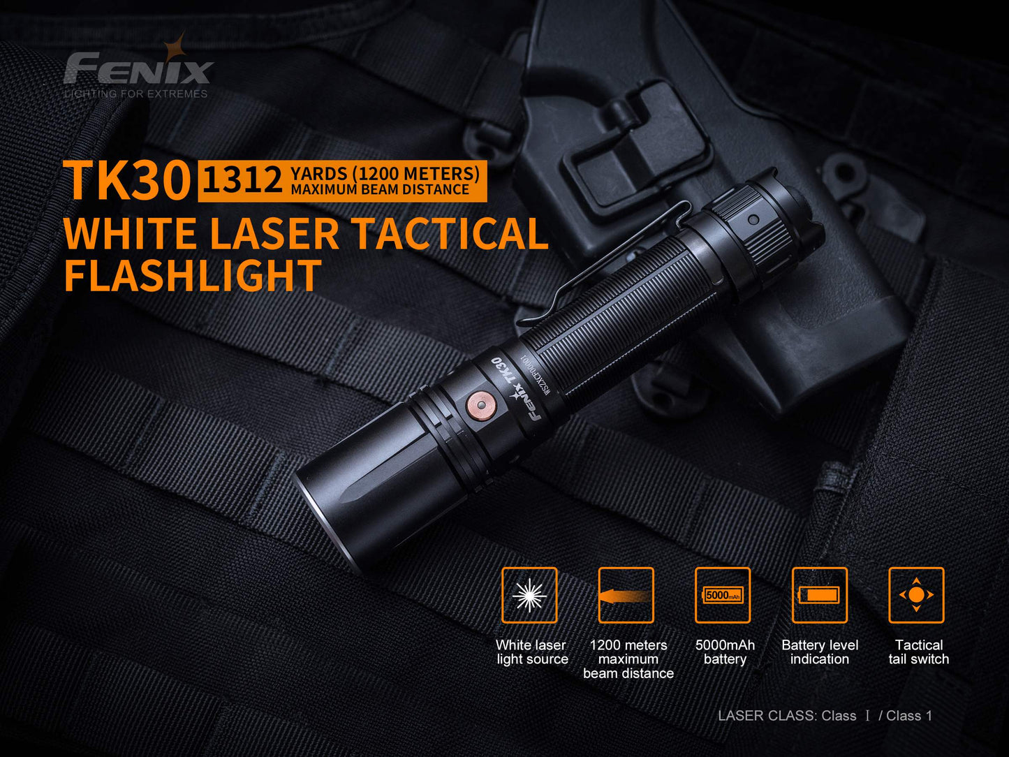 Fenix TK30 White Laser LED Flashlight Fenix Store