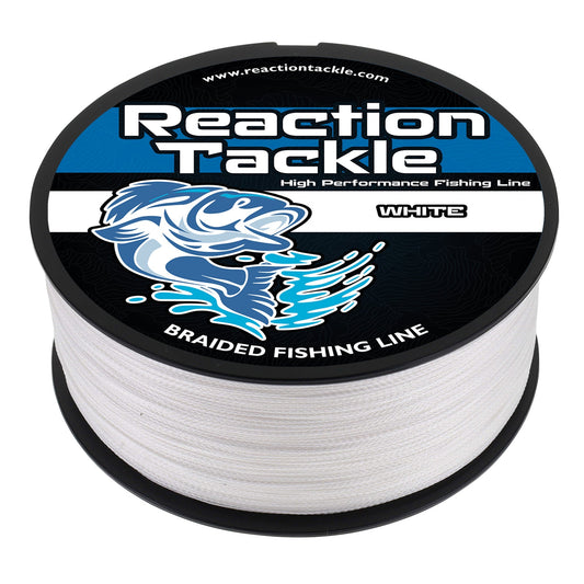 Reaction Tackle Braided Fishing Line - White Reaction Tackle