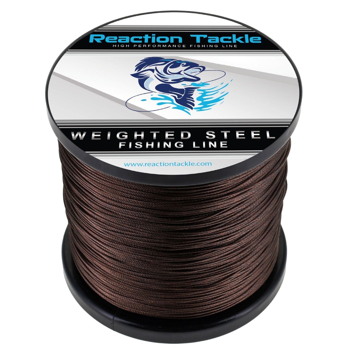 Reaction Tackle Weighted Stainless Steel Trolling Line 45LB- Premium Weighted Fishing Wire - New Reaction Tackle