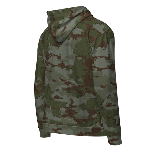 Athleisure Unisex Zip Hoodie | TerraVerde Camo Girls with Guns Clothing