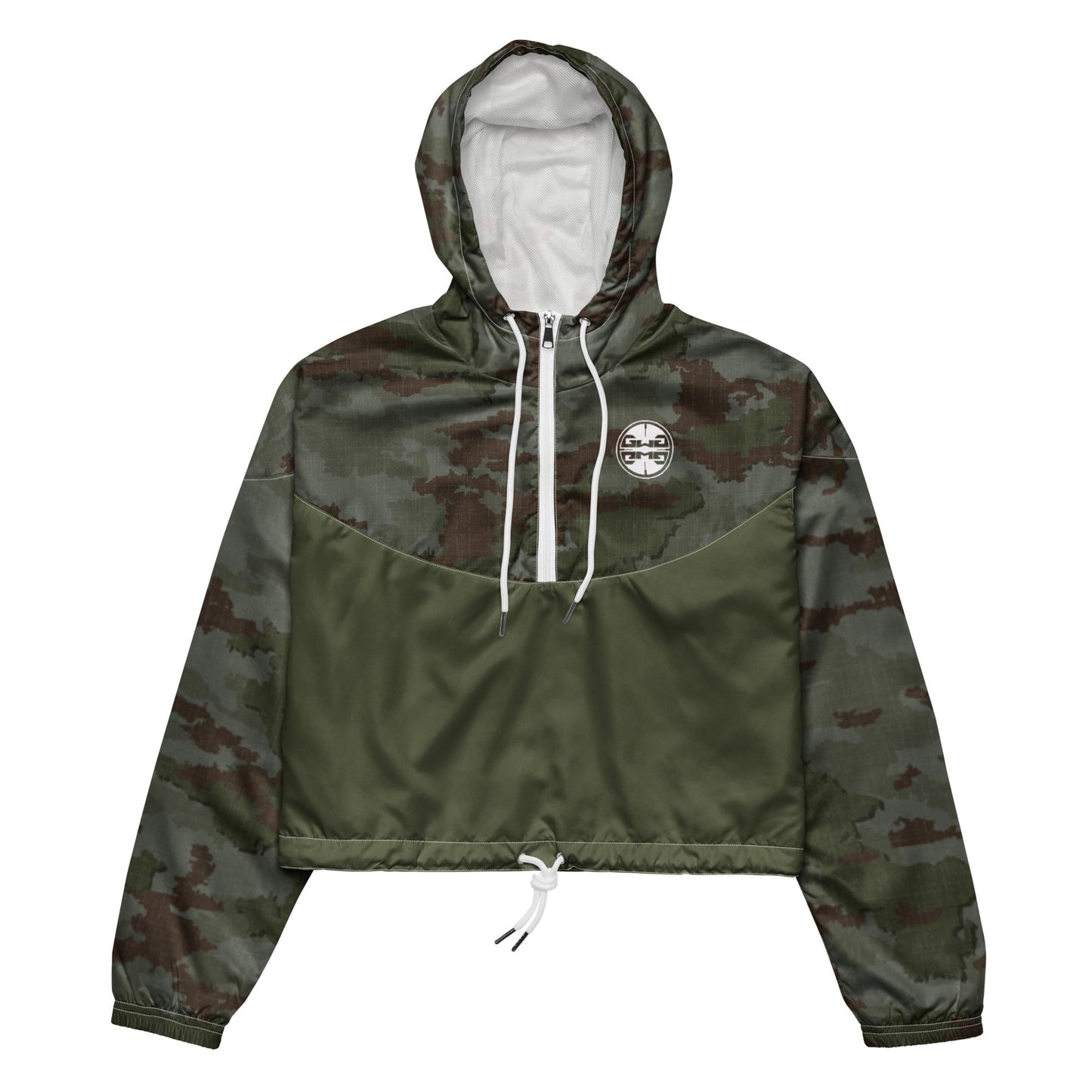 Athleisure Cropped Windbreaker | TerraVerde Camo Girls with Guns Clothing